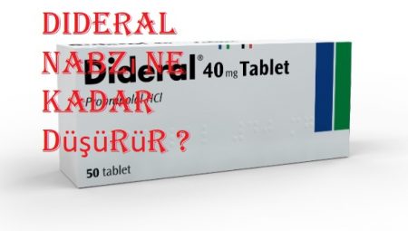 Dideral nabzı ne kadar düşürür ?