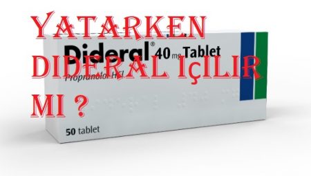 Yatarken Dideral içilir mi ?